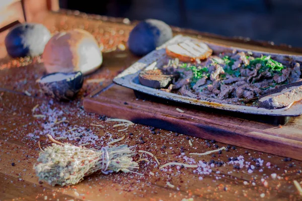 Şef hazırlanmış lezzetli gıdalar