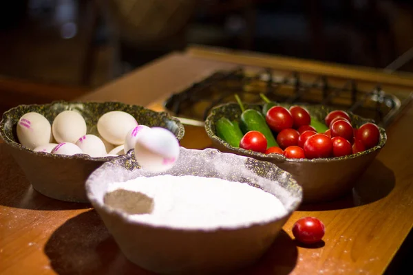 Şef hazırlanmış lezzetli gıdalar