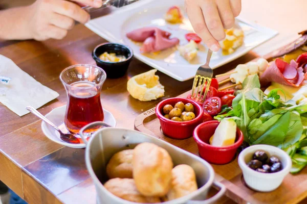 Şef hazırlanmış lezzetli gıdalar