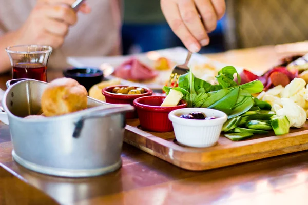 Şef hazırlanmış lezzetli gıdalar