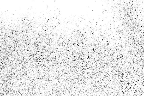 Black grainy texture isolated on white. — Stock Vector