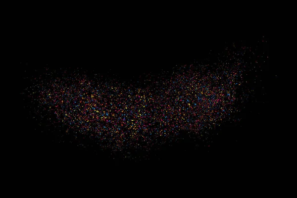 Abstracte Explosie Van Confetti Gekleurde Vlekken Vlekken Kleurrijke Korrelige Textuur — Stockvector