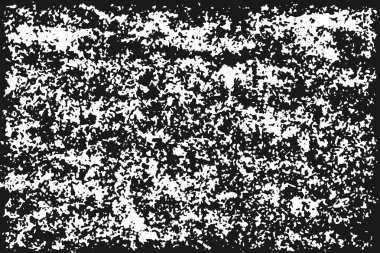 Beyaz arka plan üzerinde izole siyah grenli doku. Sıkıntı kaplaması dokulu. Grunge tasarım öğeleri. Vektör çizim, eps 10.