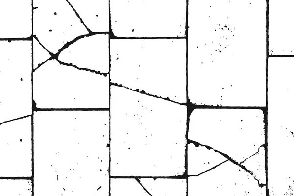 Elementos Diseño Grunge Albañilería Piedra Monocroma Textura Granulada Blanca Aislada — Vector de stock