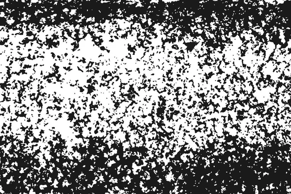 黑色背景上的白色颗粒状纹理 遇险覆盖纹理 垃圾设计元素 矢量插画 Eps — 图库矢量图片