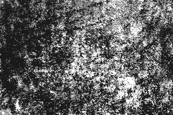 黑色背景上的白色颗粒状纹理 遇险覆盖纹理 垃圾设计元素 矢量插画 Eps — 图库矢量图片