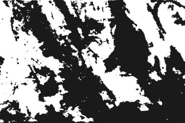 Beyaz arka plan üzerinde izole siyah grenli doku. Sıkıntı kaplaması dokulu. Grunge tasarım öğeleri. Vektör çizim, eps 10.