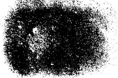 Beyaz arka plan üzerinde izole siyah grenli doku. Sıkıntı kaplaması dokulu. Grunge tasarım öğeleri. Vektör çizim, eps 10.