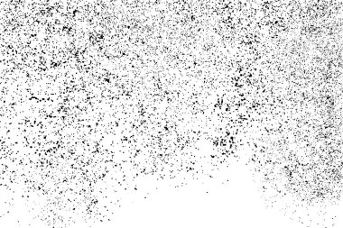 Beyaz arka plan üzerinde izole siyah grenli doku. Sıkıntı kaplaması dokulu. Grunge tasarım öğeleri. Vektör çizim, eps 10.