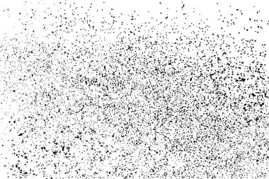 Beyaz arka plan üzerinde izole siyah grenli doku. Sıkıntı kaplaması dokulu. Grunge tasarım öğeleri. Vektör çizim, eps 10.