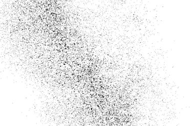 Beyaz arka plan üzerinde izole siyah grenli doku. Sıkıntı kaplaması dokulu. Grunge tasarım öğeleri. Vektör çizim, eps 10.