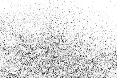 Beyaz arka plan üzerinde izole siyah grenli doku. Sıkıntı kaplaması dokulu. Grunge tasarım öğeleri. Vektör çizim, eps 10.