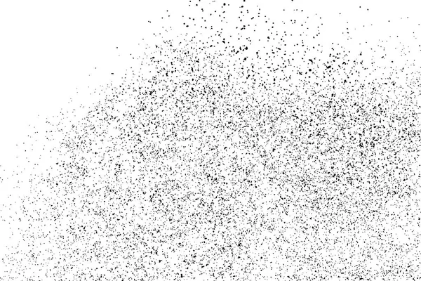 Beyaz arka plan üzerinde izole siyah grenli doku. Sıkıntı kaplaması dokulu. Grunge tasarım öğeleri. Vektör çizim, eps 10.