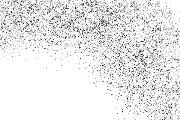 Beyaz arka plan üzerinde izole siyah grenli doku. Sıkıntı kaplaması dokulu. Grunge tasarım öğeleri. Vektör çizim, eps 10.