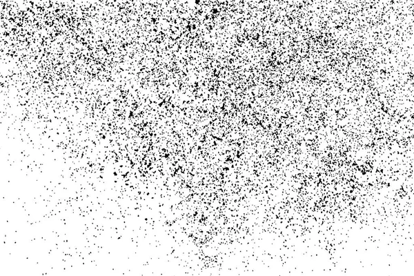 Texture Granuleuse Noire Isolée Sur Fond Blanc Superposition Détresse Texturée — Image vectorielle