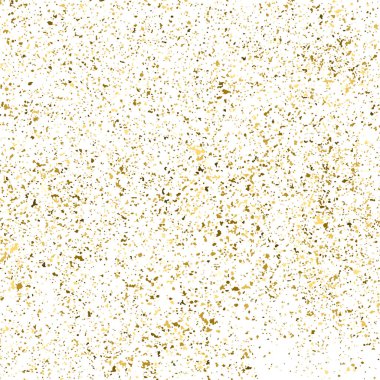 Altın parıltı beyaz kare izole doku. Amber parçacıklar renk. Kutlama arka plan. Patlama konfeti. Vektör çizim, eps 10.