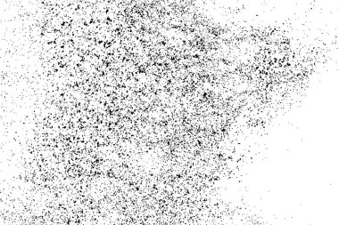 Beyaz arka plan üzerinde izole siyah grenli doku. Sıkıntı kaplaması dokulu. Grunge tasarım öğeleri. Vektör çizim, eps 10.