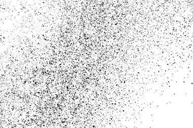 Beyaz arka plan üzerinde izole siyah grenli doku. Sıkıntı kaplaması dokulu. Grunge tasarım öğeleri. Vektör çizim, eps 10.