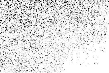 Beyaz arka plan üzerinde izole siyah grenli doku. Sıkıntı kaplaması dokulu. Grunge tasarım öğeleri. Vektör çizim, eps 10.