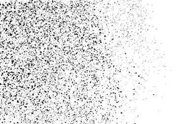 Beyaz arka plan üzerinde izole siyah grenli doku. Sıkıntı kaplaması dokulu. Grunge tasarım öğeleri. Vektör çizim, eps 10.