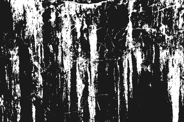 Texture Blanche Granuleuse Isolée Sur Fond Noir Superposition Détresse Texturée — Image vectorielle