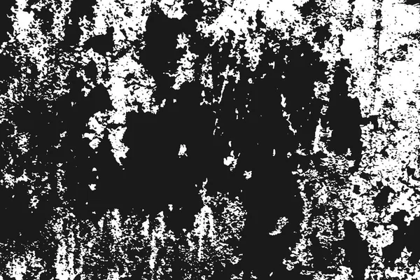 Siyah arka plan üzerine izole beyaz grenli doku. Sıkıntı kaplaması dokulu. Grunge tasarım öğeleri. Vektör çizim, eps 10.