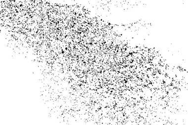 Beyaz arka plan üzerinde izole siyah grenli doku. Sıkıntı kaplaması dokulu. Grunge tasarım öğeleri. Vektör çizim, eps 10.