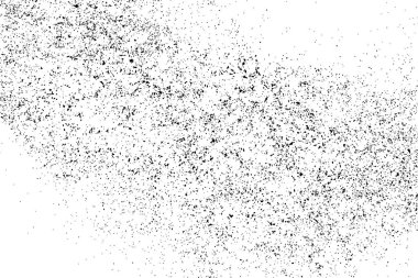 Beyaz arka plan üzerinde izole siyah grenli doku. Sıkıntı kaplaması dokulu. Grunge tasarım öğeleri. Vektör çizim, eps 10.