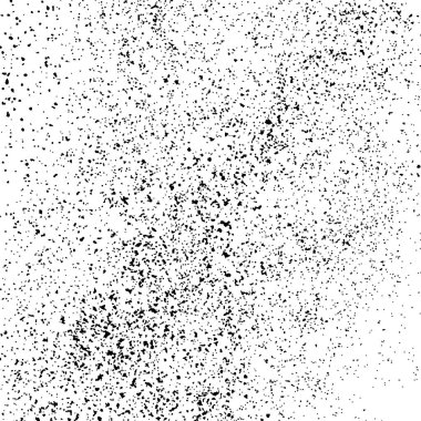 Beyaz arka plan üzerinde izole siyah grenli doku. Parçacıklar kaplaması dokulu. Grunge tasarım öğeleri. Vektör çizim, eps 10.