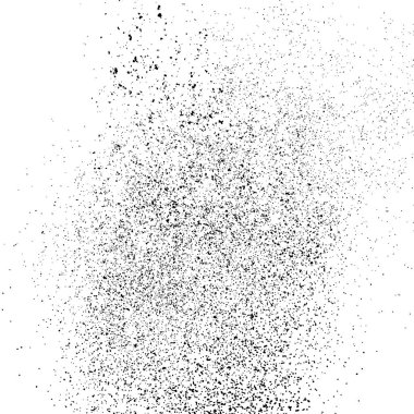 Beyaz arka plan üzerinde izole siyah grenli doku. Parçacıklar kaplaması dokulu. Grunge tasarım öğeleri. Vektör çizim, eps 10.