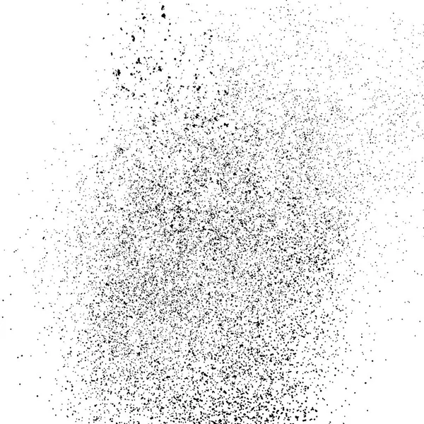 Schwarze Körnige Textur Isoliert Auf Weißem Hintergrund Partikelüberlagerung Texturiert Grunge — Stockvektor