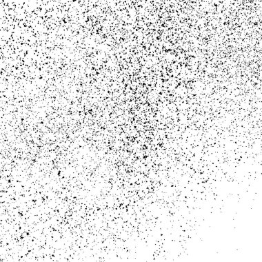 Beyaz arka plan üzerinde izole siyah grenli doku. Parçacıklar kaplaması dokulu. Grunge tasarım öğeleri. Vektör çizim, eps 10.