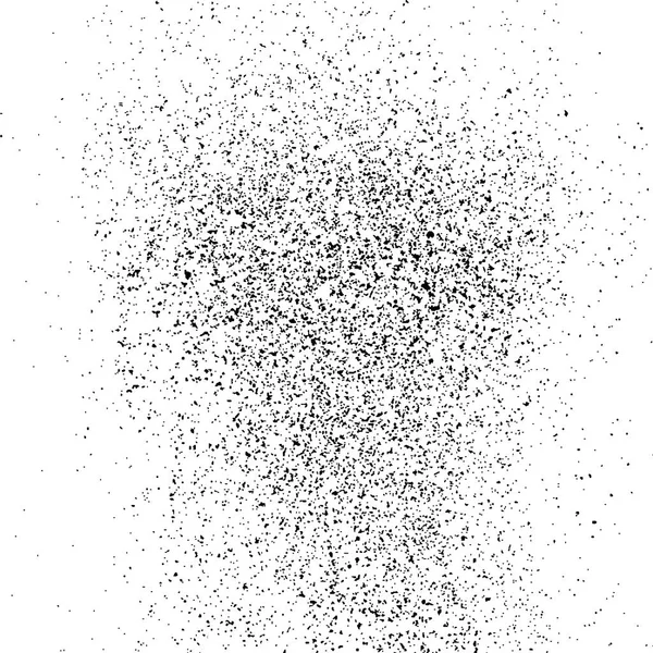 Texture Granuleuse Noire Isolée Sur Fond Blanc Particules Superposées Texturées — Image vectorielle