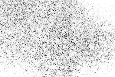 Beyaz arka plan üzerinde izole siyah grenli doku. Sıkıntı kaplaması dokulu. Grunge tasarım öğeleri. Vektör çizim, eps 10.