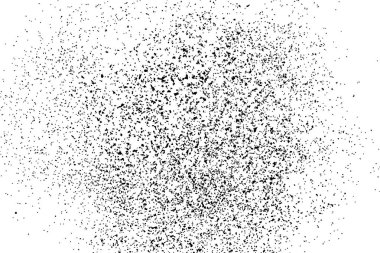 Beyaz arka plan üzerinde izole siyah grenli doku. Sıkıntı kaplaması dokulu. Grunge tasarım öğeleri. Vektör çizim, eps 10.