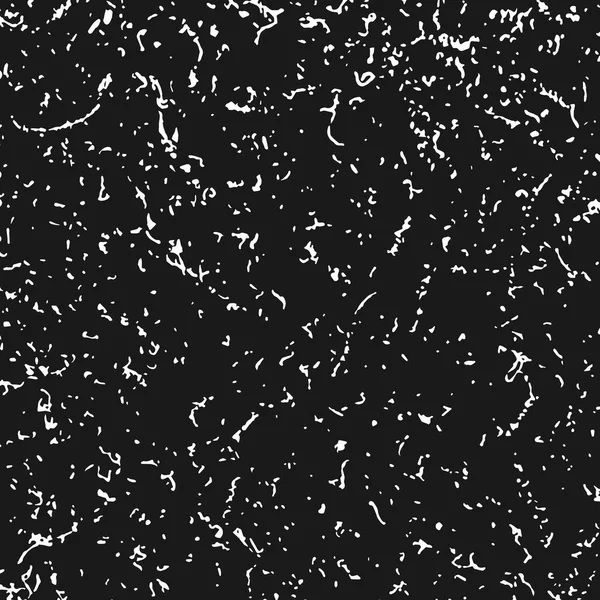 Bílá Zrnitá Textura Izolované Černém Pozadí Zoufalý Překrytí Texturou Grungeové — Stockový vektor