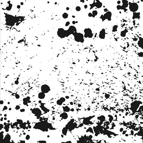 Texture Granuleuse Noire Isolée Sur Fond Blanc Superposition Perturbée Texturée — Image vectorielle