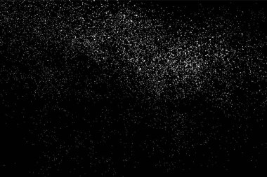 Tahıl soyut doku siyah arka plan üzerine izole. Gürültü tasarım öğesi. Sıkıntı kaplaması dokulu. Vektör çizim, eps 10.