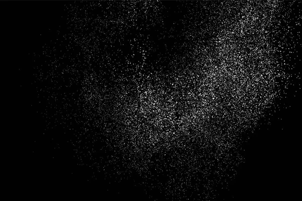 黒い背景に分離された粒の抽象的なテクスチャです ノイズ デザイン要素 苦痛オーバーレイ テクスチャします ベクトル図 Eps — ストックベクタ