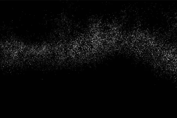 Tahıl soyut doku siyah arka plan üzerine izole. Gürültü tasarım öğesi. Sıkıntı kaplaması dokulu. Vektör çizim, eps 10.