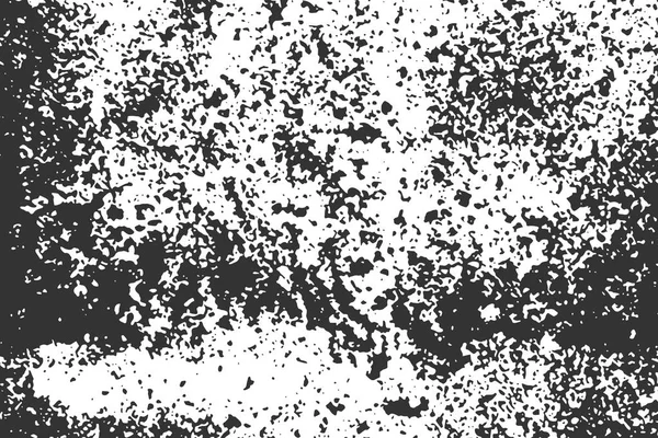 Textura Granulada Blanca Aislada Sobre Fondo Negro Partículas Superpuestas Texturizadas — Archivo Imágenes Vectoriales