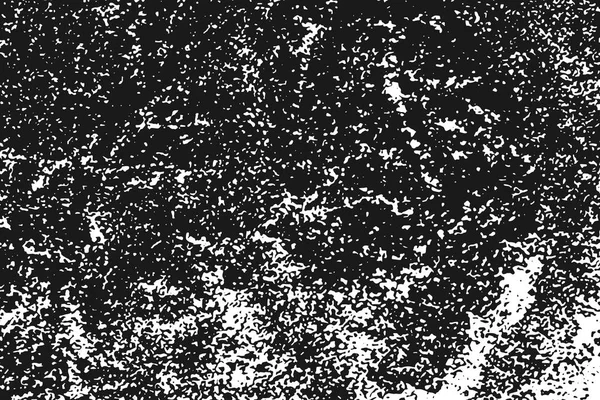 Texture Blanche Granuleuse Isolée Sur Fond Noir Superposition Détresse Texturée — Image vectorielle