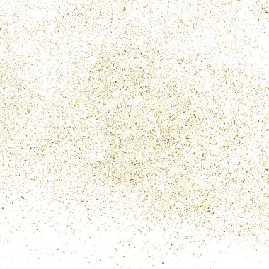 Altın parıltı beyaz kare izole doku. Amber parçacıklar renk. Kutlama arka plan. Patlama konfeti. Vektör çizim, eps 10.