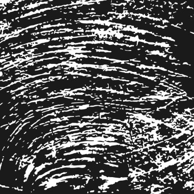 Siyah arka plan üzerine izole beyaz grenli doku. Sıkıntılı kaplaması dokulu. Grunge tasarım öğeleri. Vektör çizim, eps 10.