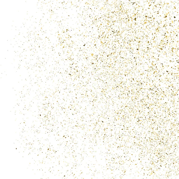 Золотий Блиск Текстури Ізольовані Білому Квадраті Колір Бурштинових Частинок Святкове — стоковий вектор