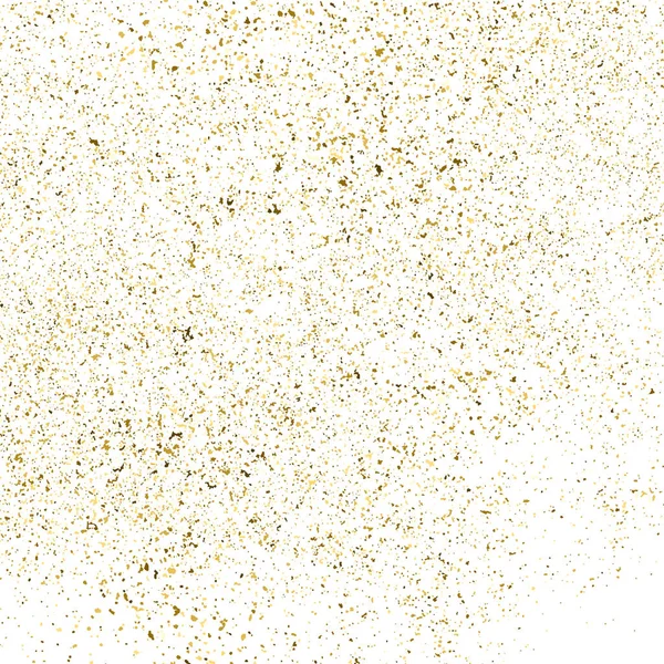 Золотий Блиск Текстури Ізольовані Білому Квадраті Колір Бурштинових Частинок Святкове — стоковий вектор