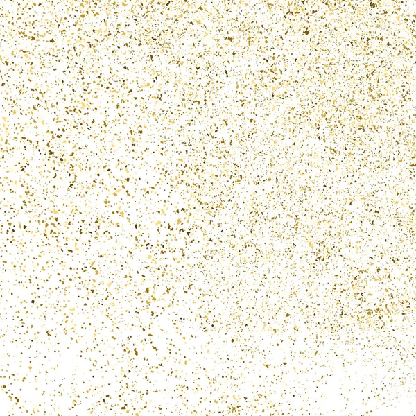 Altın parıltı beyaz kare izole doku. Amber parçacıklar renk. Kutlama arka plan. Patlama konfeti. Vektör çizim, eps 10.