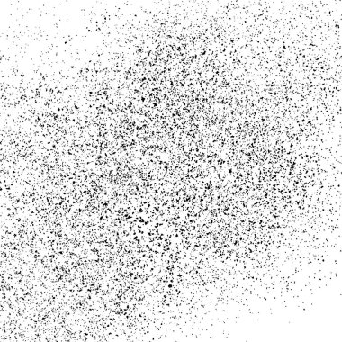 Beyaz arka plan üzerinde izole siyah grenli doku. Sıkıntılı kaplaması dokulu. Tek renkli grunge tasarım öğeleri. Vektör çizim, eps 10.