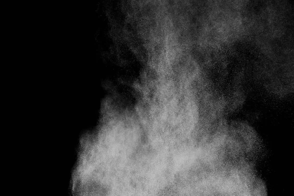 Explosión Polvo Blanco Sobre Fondo Negro Textura Abstracta Polvo Blanco —  Fotos de Stock