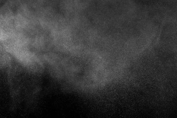 Explosión Polvo Blanco Sobre Fondo Negro Textura Abstracta Polvo Blanco — Foto de Stock